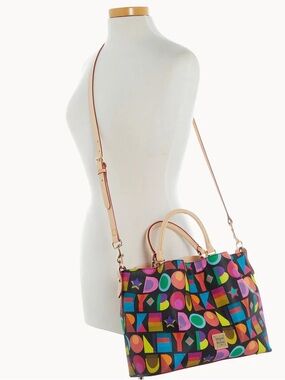 Dooney & Bourke Art Deco Black Brenna